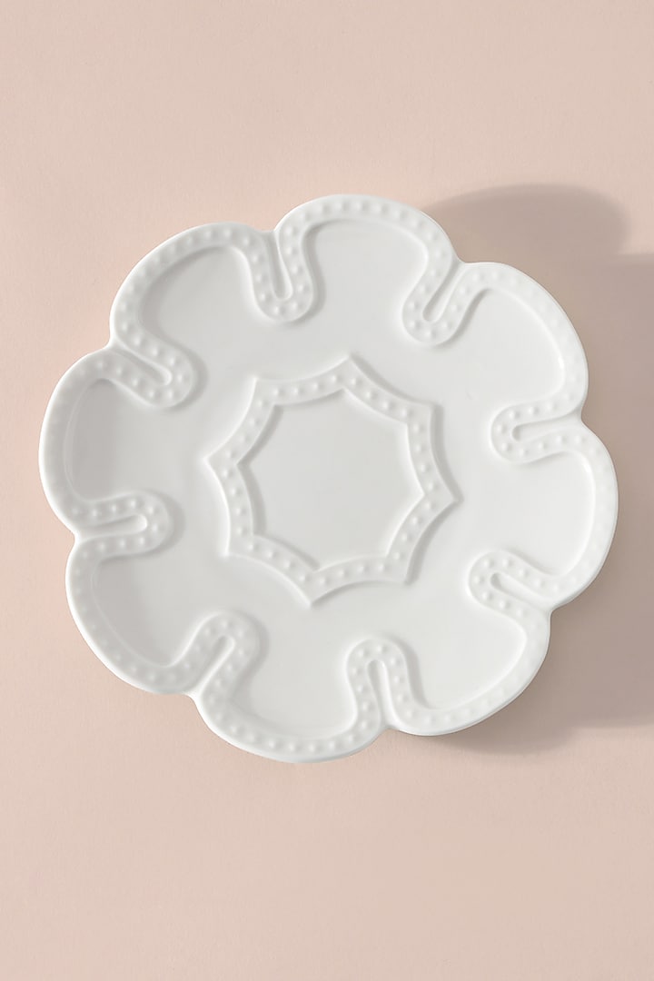 White Bone China Dessert Plate by Table Manners at Pernia's Pop Up Shop