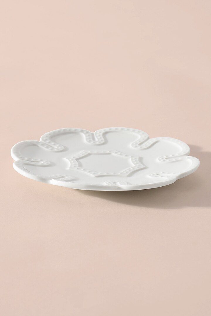 White Bone China Dessert Plate by Table Manners at Pernia's Pop Up Shop