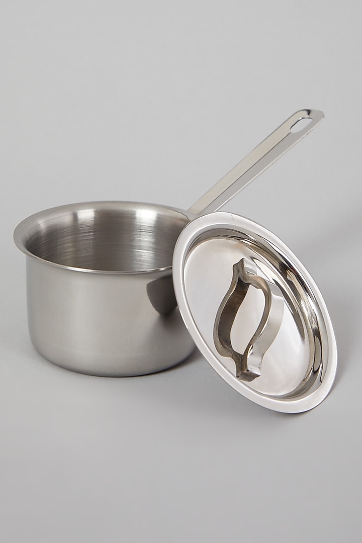Silver Mini Saucepans with Lid (Set of 6) by Table Manners
