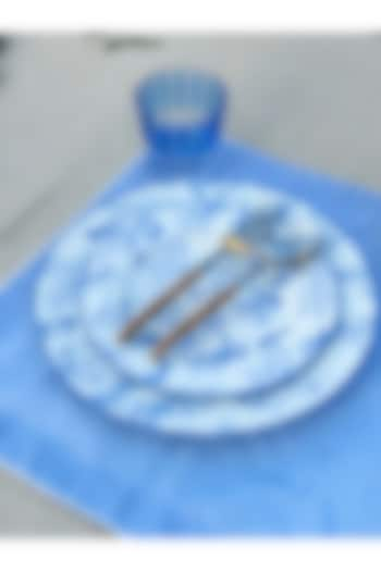 White & Blue Bone China Dinner Plate by Table Manners at Pernia's Pop Up Shop