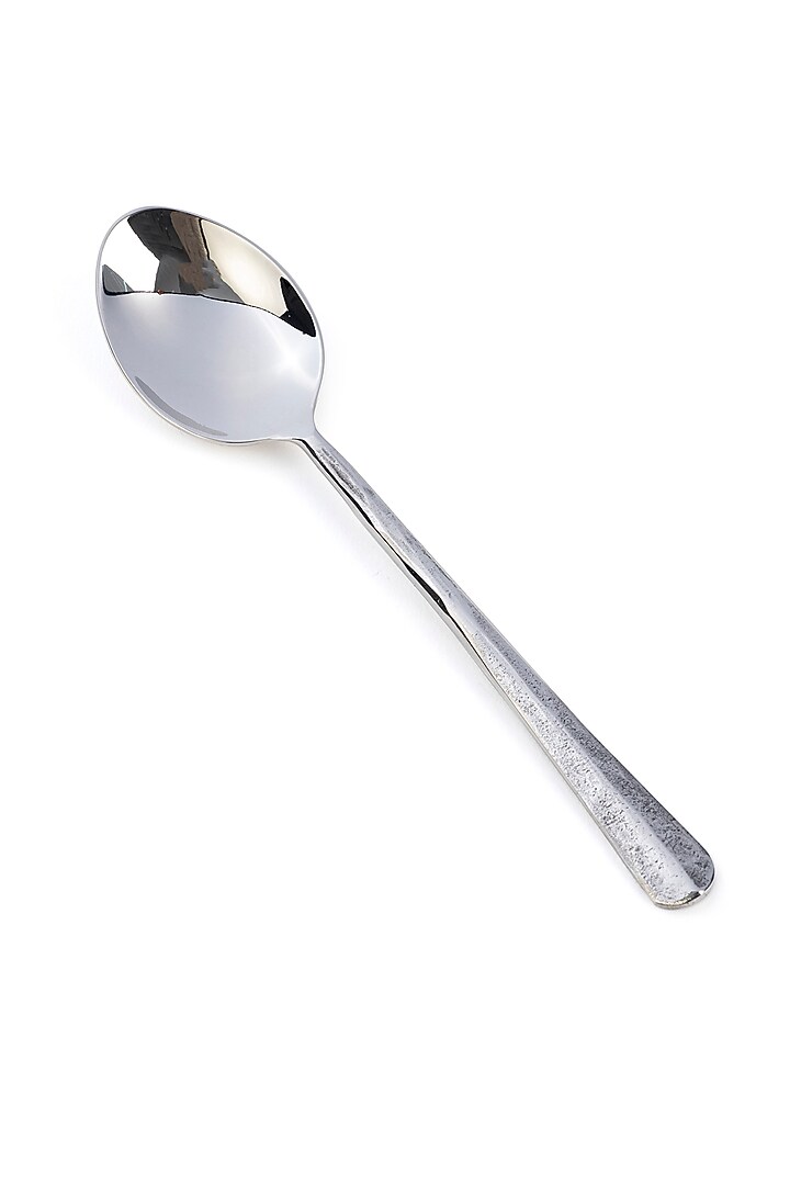 Silver Stainless Steel Dinner Spoon (Set Of 4) by Table Manners at Pernia's Pop Up Shop