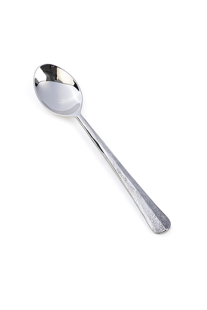 Silver Stainless Steel Dessert Spoon (Set Of 4) by Table Manners at Pernia's Pop Up Shop