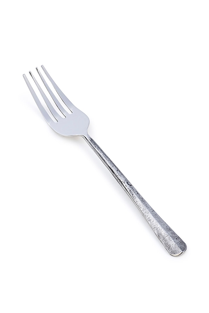 Silver Stainless Steel Dinner Fork (Set Of 4) by Table Manners at Pernia's Pop Up Shop