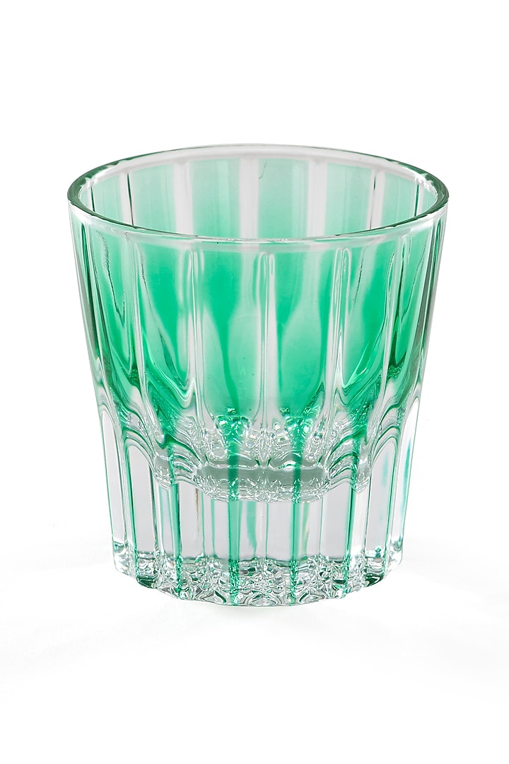 Green Crystal Whiskey Glass by Table Manners