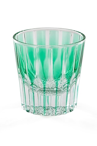 Green Crystal Whiskey Glass by Table Manners