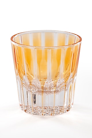 Yellow Crystal Whiskey Glass by Table Manners