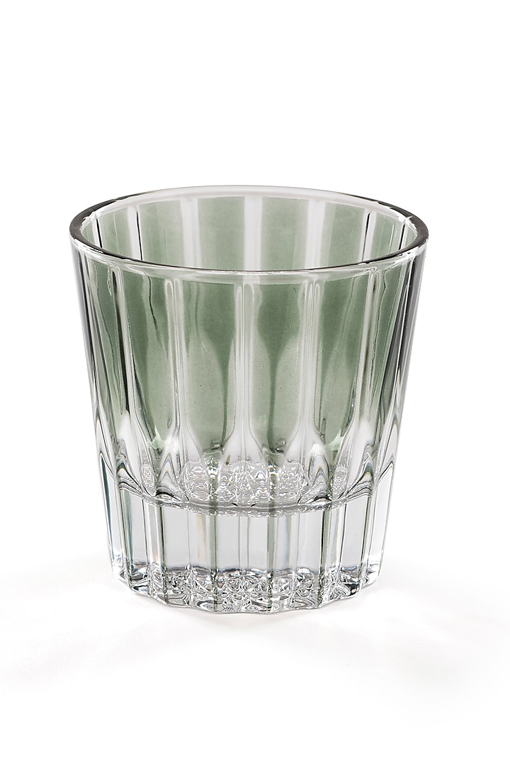 Olive Green Crystal Whiskey Glass by Table Manners