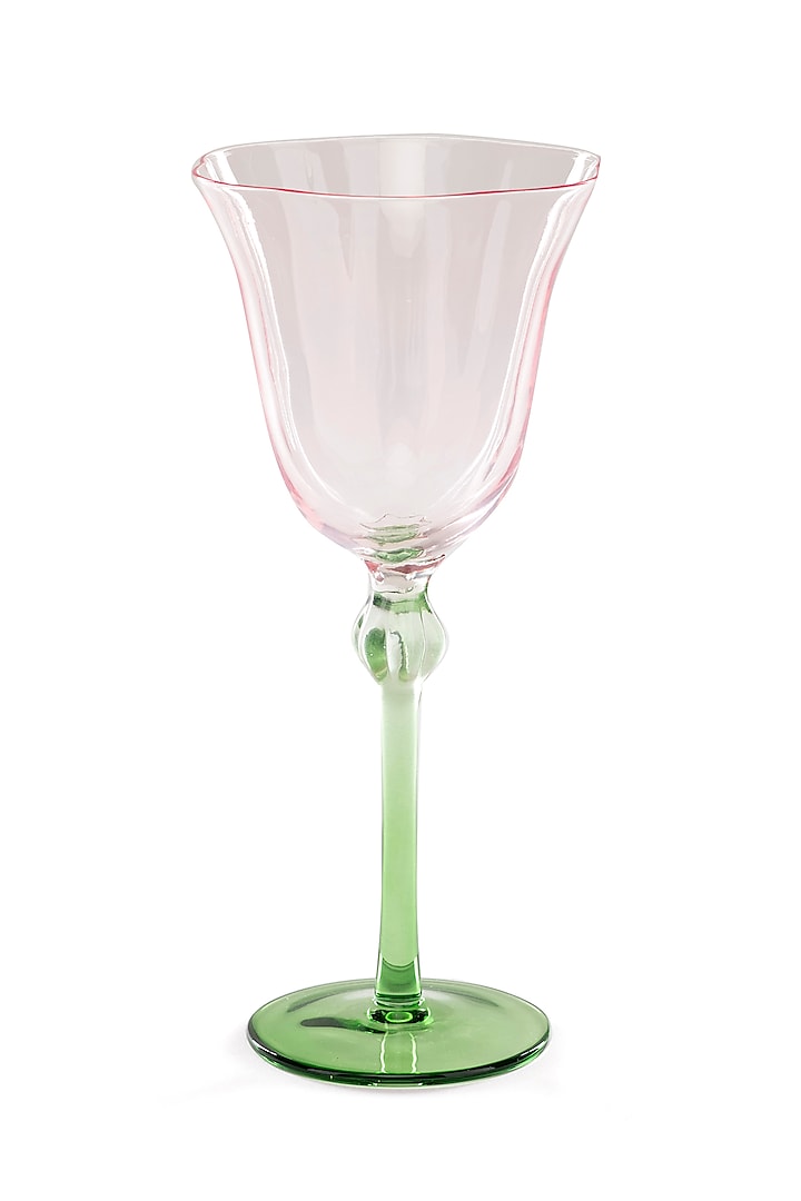 Pink & Green Sommelier Wine Glass by Table Manners