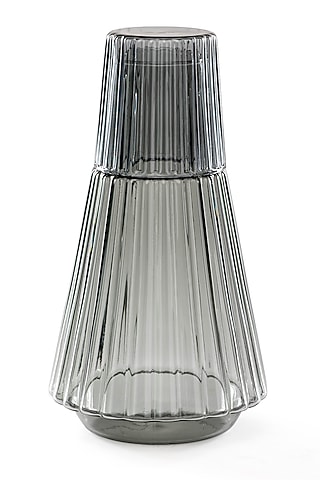 Grey Glass Carafe by Table Manners