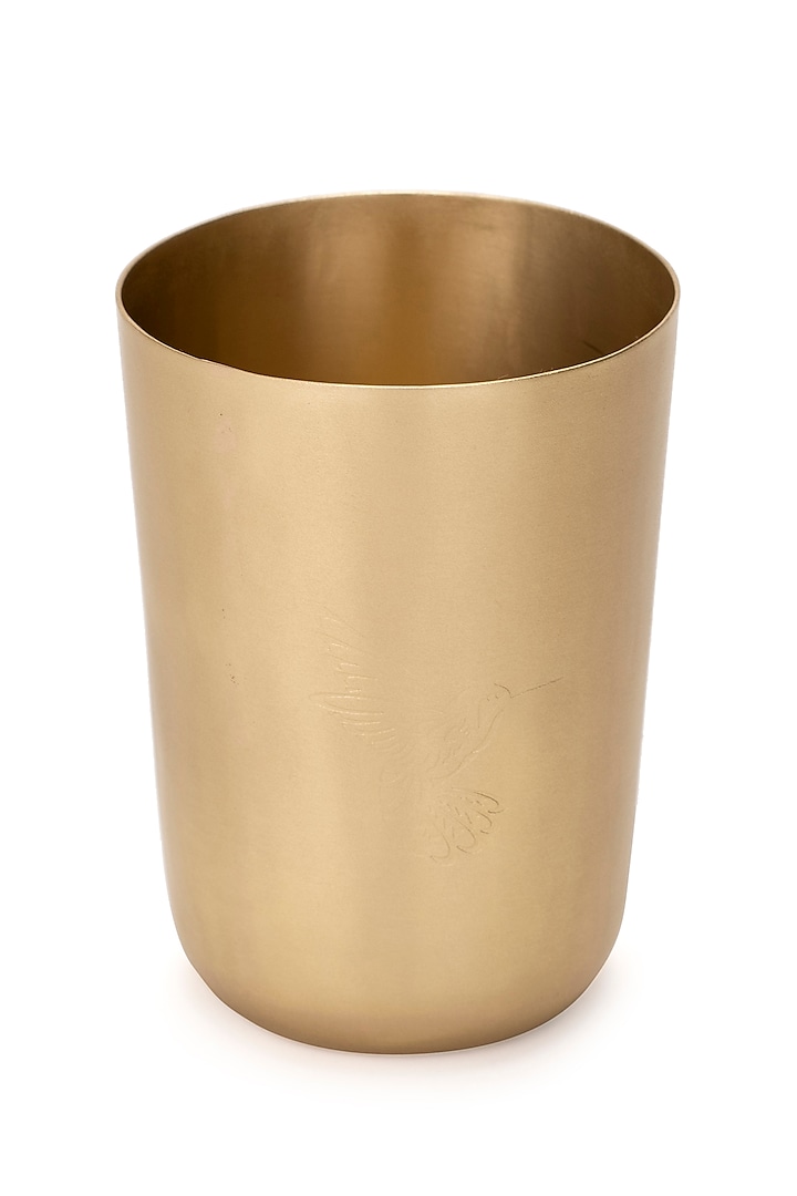 Matte Brass Handcrafted Glass by Table Manners