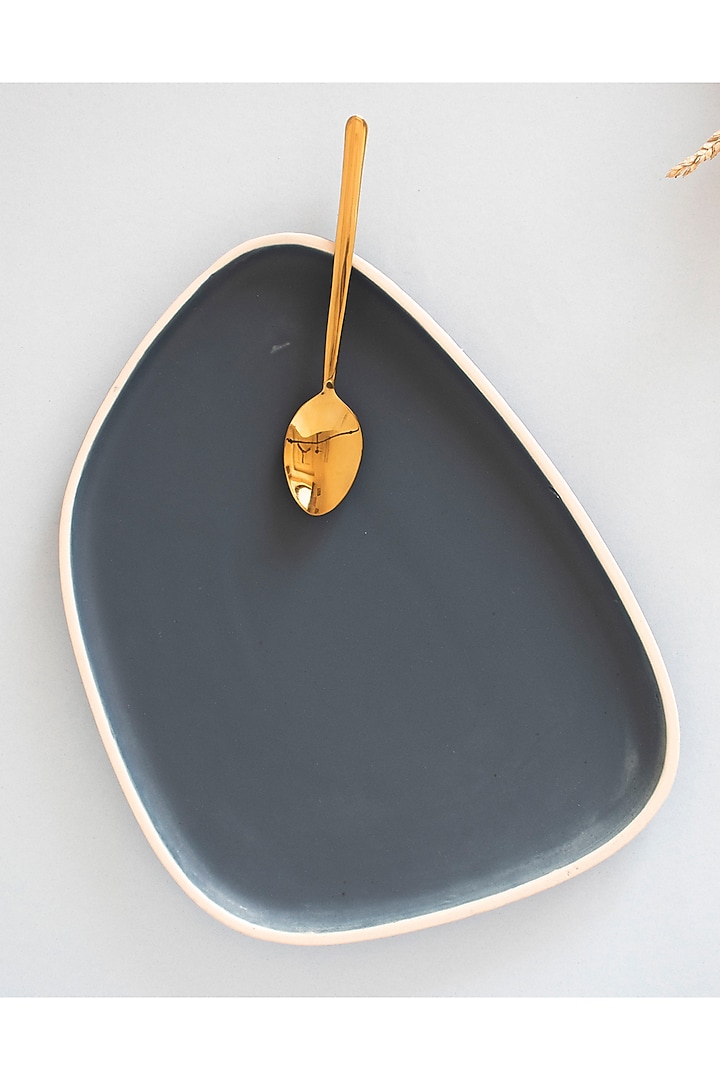 Indigo Ceramic Platter by The Table Fable at Pernia's Pop Up Shop
