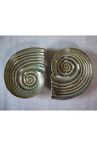 Olive Ceramic Platter by The Table Fable