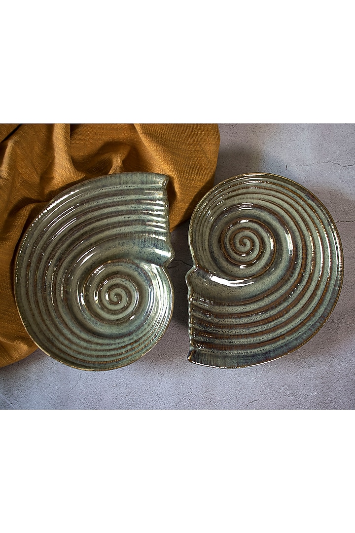 Olive Ceramic Platter by The Table Fable at Pernia's Pop Up Shop