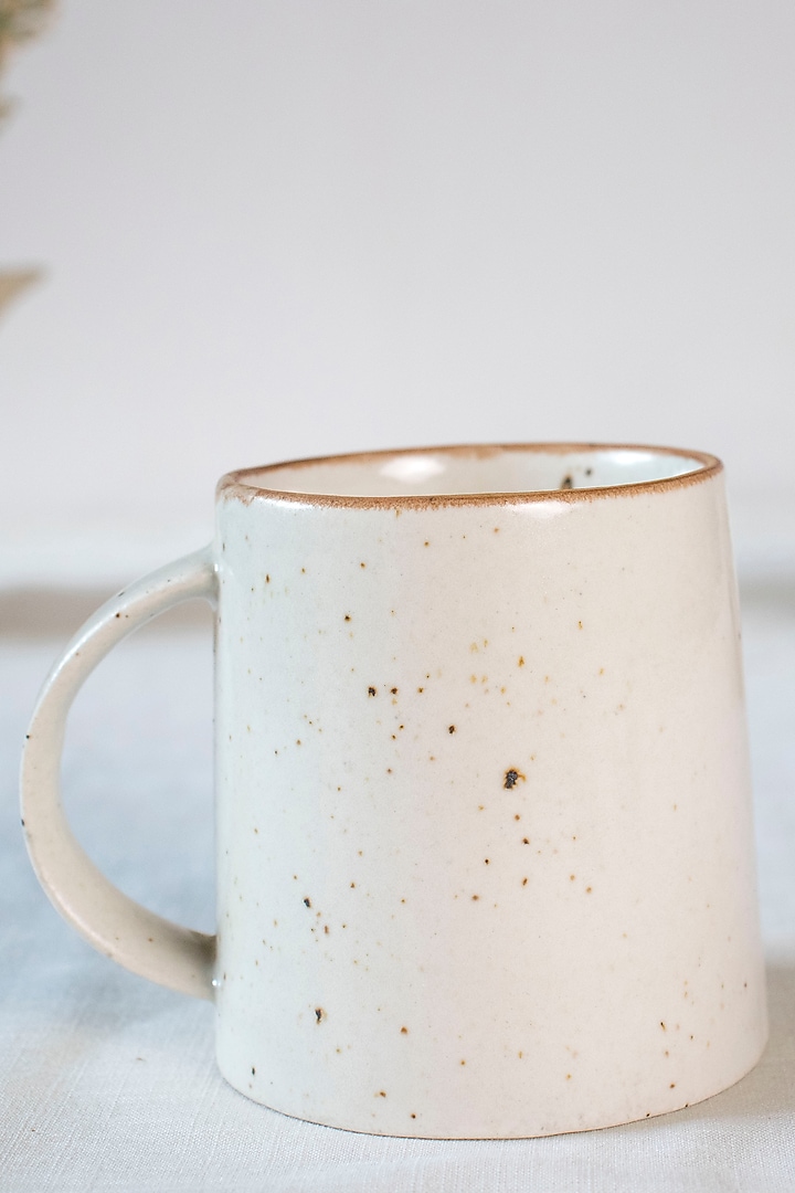 Ivory Ceramic Mugs (Set of 2) by The Table Fable at Pernia's Pop Up Shop