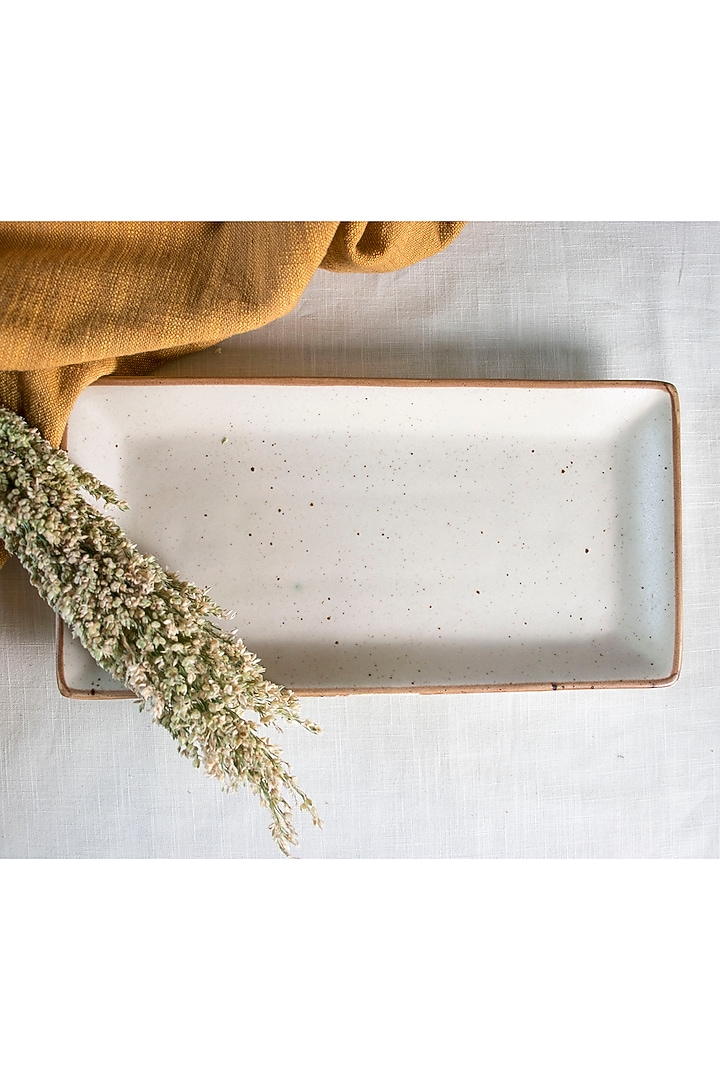 Ivory Ceramic Platter by The Table Fable at Pernia's Pop Up Shop