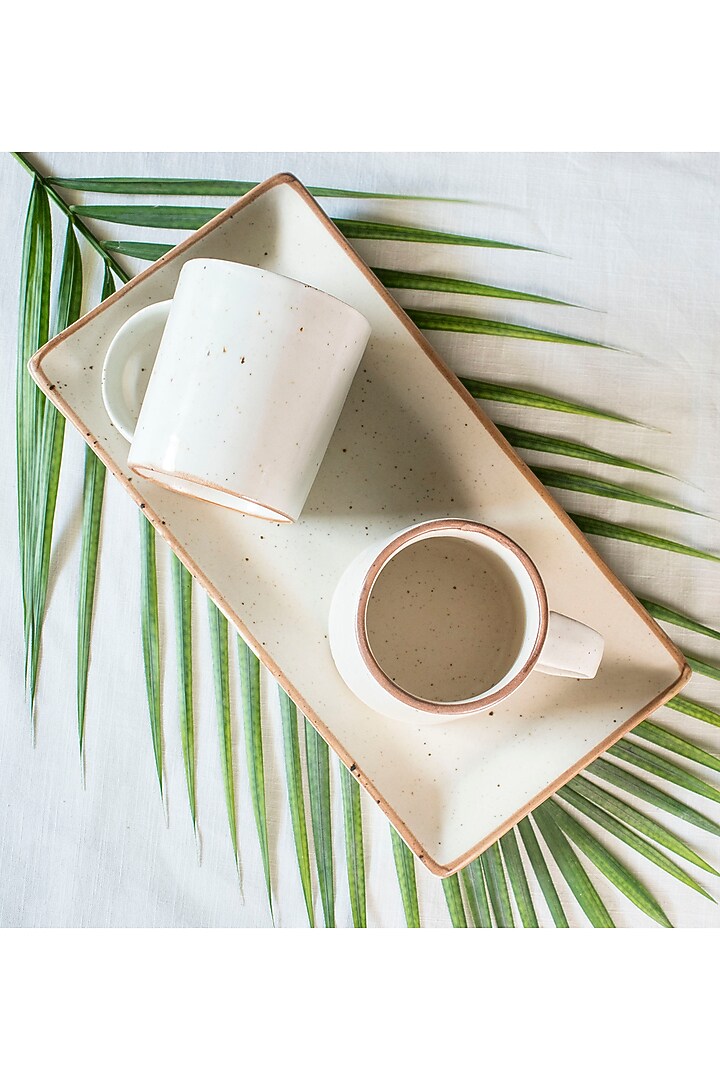 Ivory Ceramic Platter by The Table Fable at Pernia's Pop Up Shop