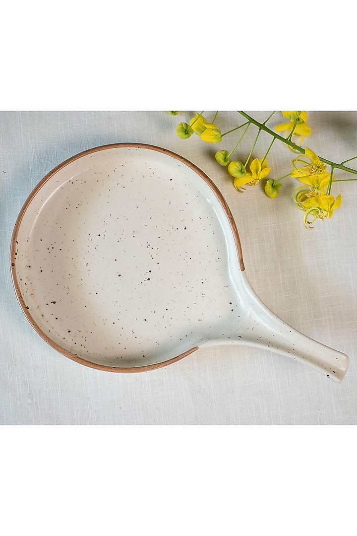 Ivory Ceramic Pan Platter by The Table Fable at Pernia's Pop Up Shop