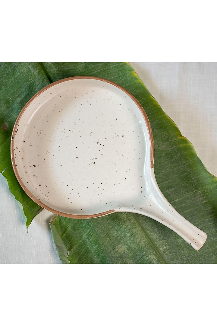 Ivory Ceramic Pan Platter by The Table Fable at Pernia's Pop Up Shop