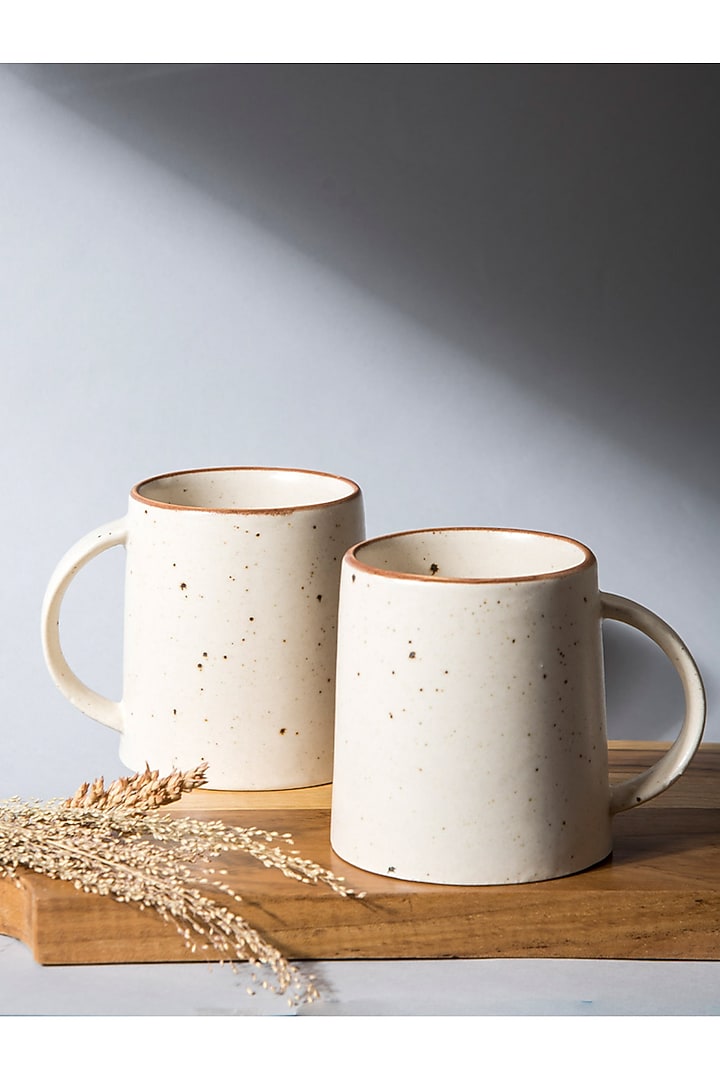 Ivory Stoneware Mugs Gift Box by The Table Fable at Pernia's Pop Up Shop