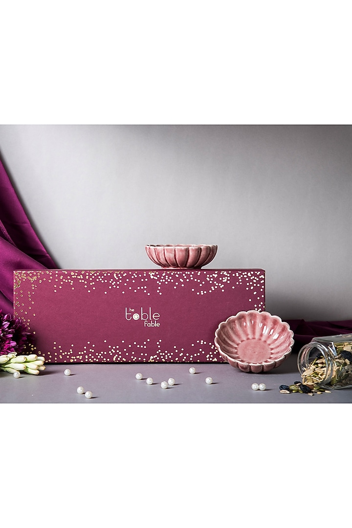 Pink Ceramic Bowls Gift Box by The Table Fable at Pernia's Pop Up Shop