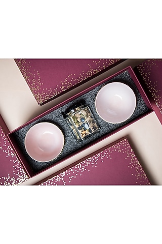 Blush Pink Ceramic Bowls Gift Box by The Table Fable