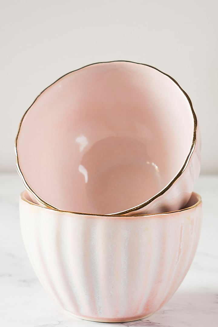 Blush Pink Ceramic Bowls Gift Box by The Table Fable at Pernia's Pop Up Shop