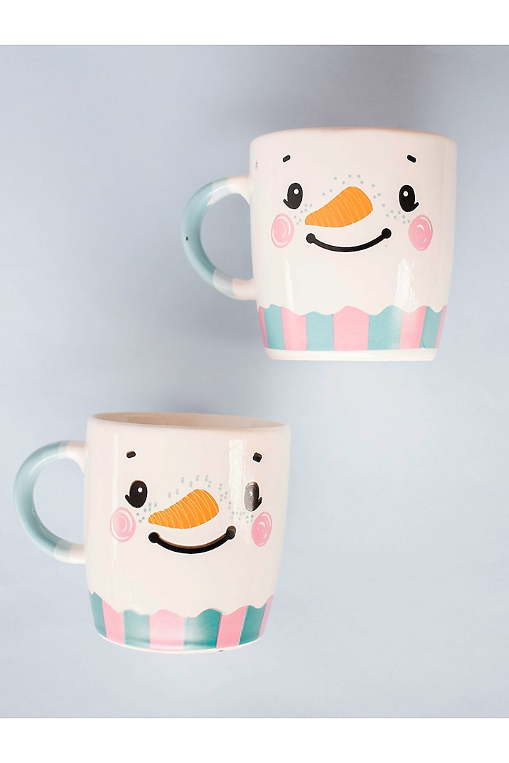 Multi-Colored Stoneware Mug (Set of 2) by The Table Fable at Pernia's Pop Up Shop