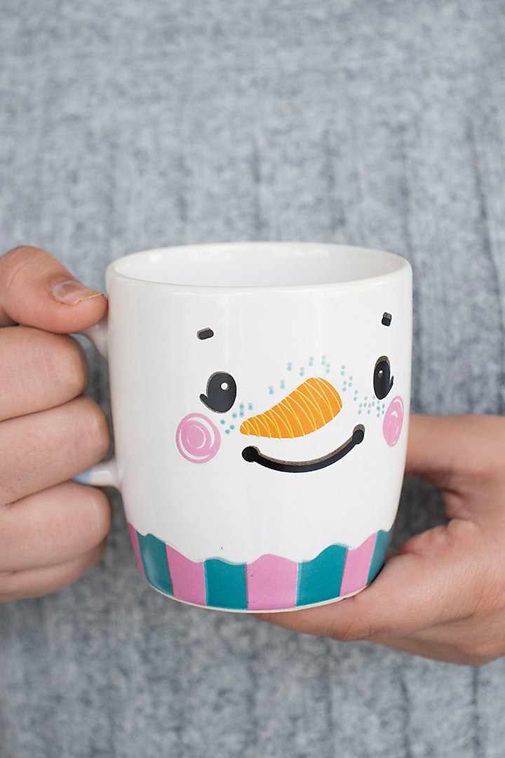 Multi-Colored Stoneware Mug (Set of 2) by The Table Fable at Pernia's Pop Up Shop