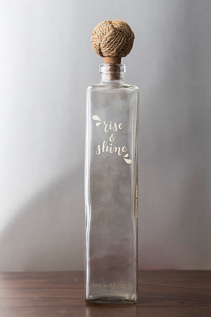 Glass Rise & Shine Water Bottles (Set Of 2) by The Table Fable at Pernia's Pop Up Shop