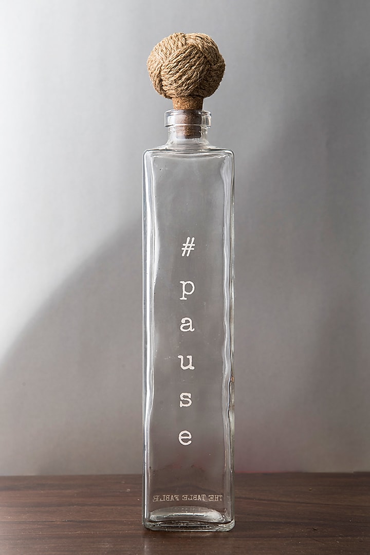 Glass Pause Water Bottles (Set Of 2) by The Table Fable at Pernia's Pop Up Shop