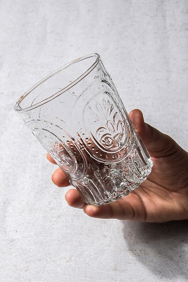 Transparent Verdure Glasses (Set of 6) by The Table Fable at Pernia's Pop Up Shop