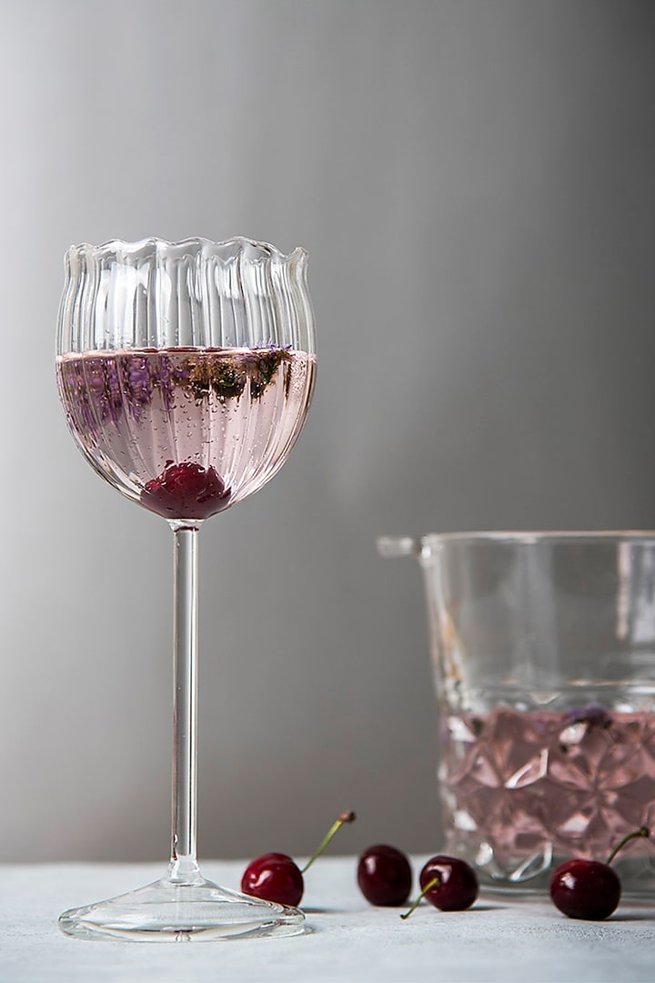 Transparent Rose Glasses (Set of 4) by The Table Fable at Pernia's Pop Up Shop