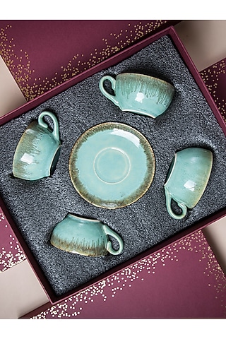 Pastel Green Cup & Saucer Gift Box Set by Table Fable