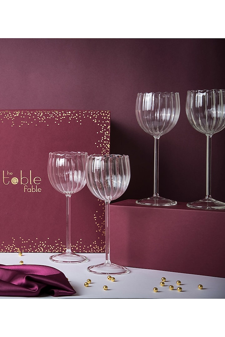 Rose Glass Gift Box Set by The Table Fable at Pernia's Pop Up Shop