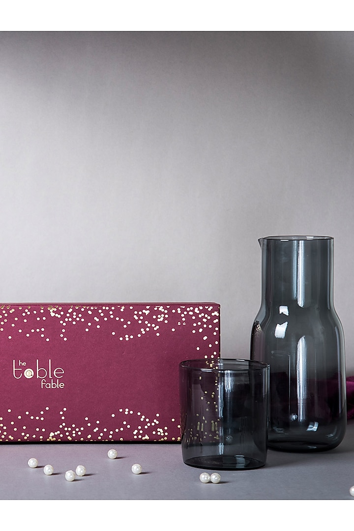 Black Eva Carafe Gift Box by The Table Fable