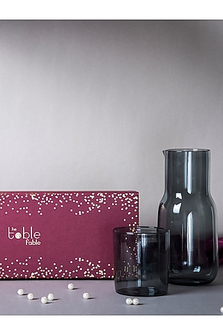 Black Eva Carafe Gift Box by The Table Fable