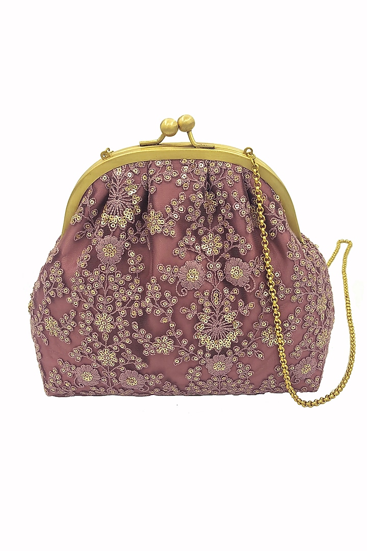 Pink Embroidered Potli Purse by That Gypsy at Pernia's Pop Up Shop