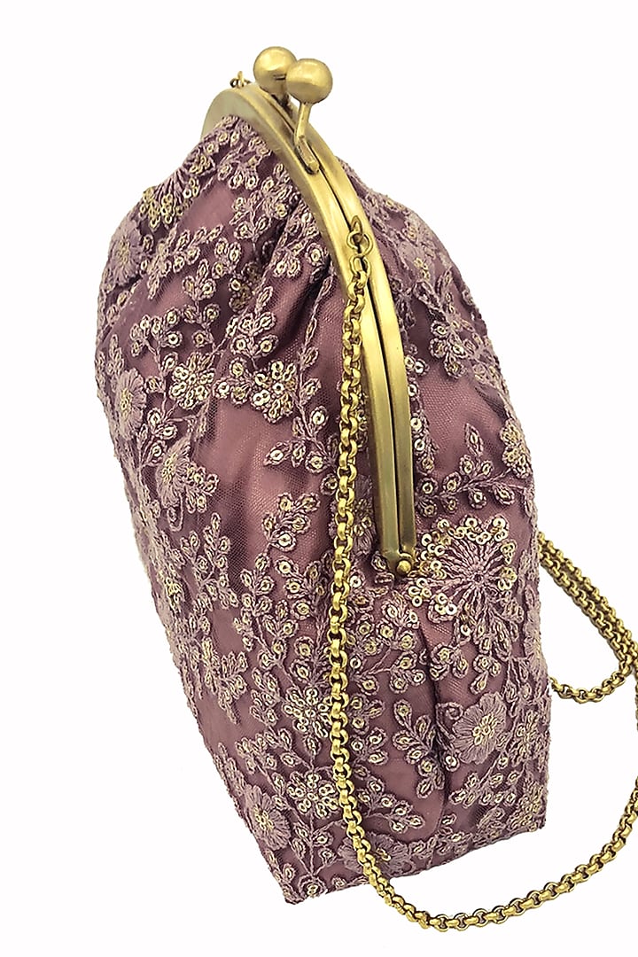Pink Embroidered Potli Purse by That Gypsy at Pernia's Pop Up Shop