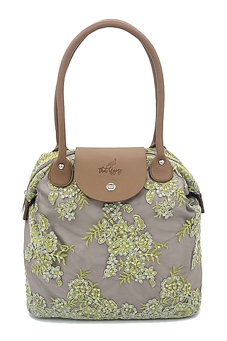 Grey Embroidered Bag by That Gypsy