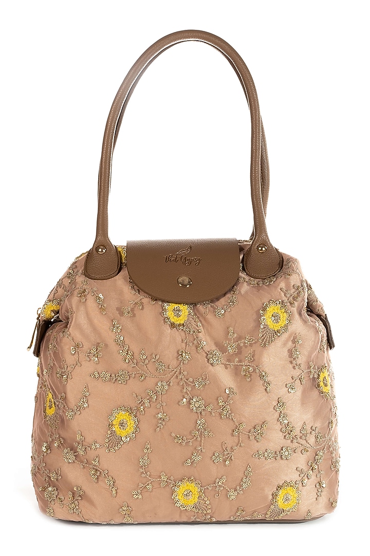 Rose Gold Embroidered Bag by That Gypsy at Pernia's Pop Up Shop