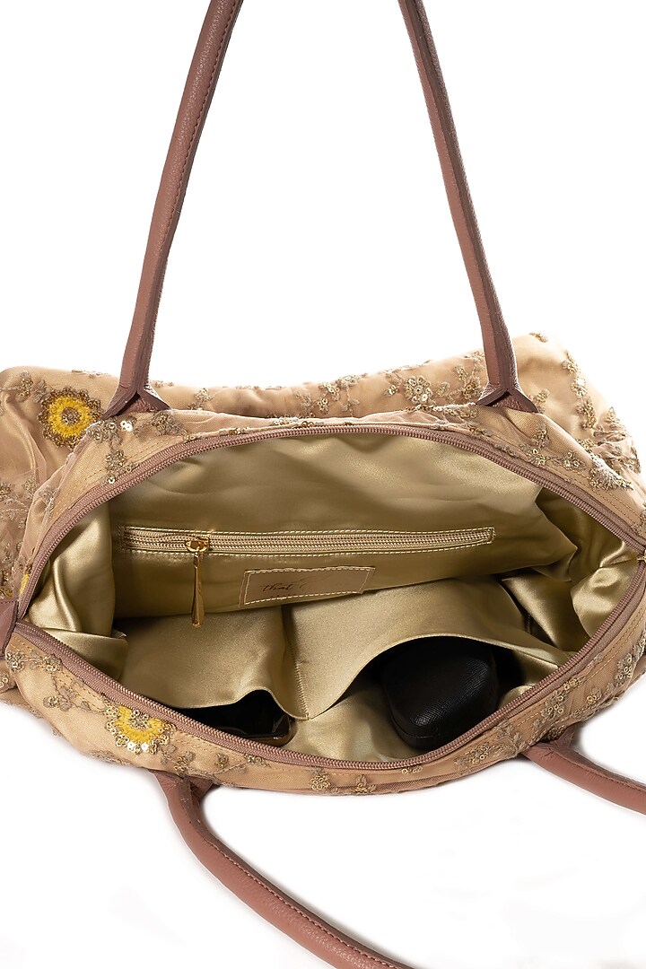 Rose Gold Embroidered Bag by That Gypsy at Pernia's Pop Up Shop
