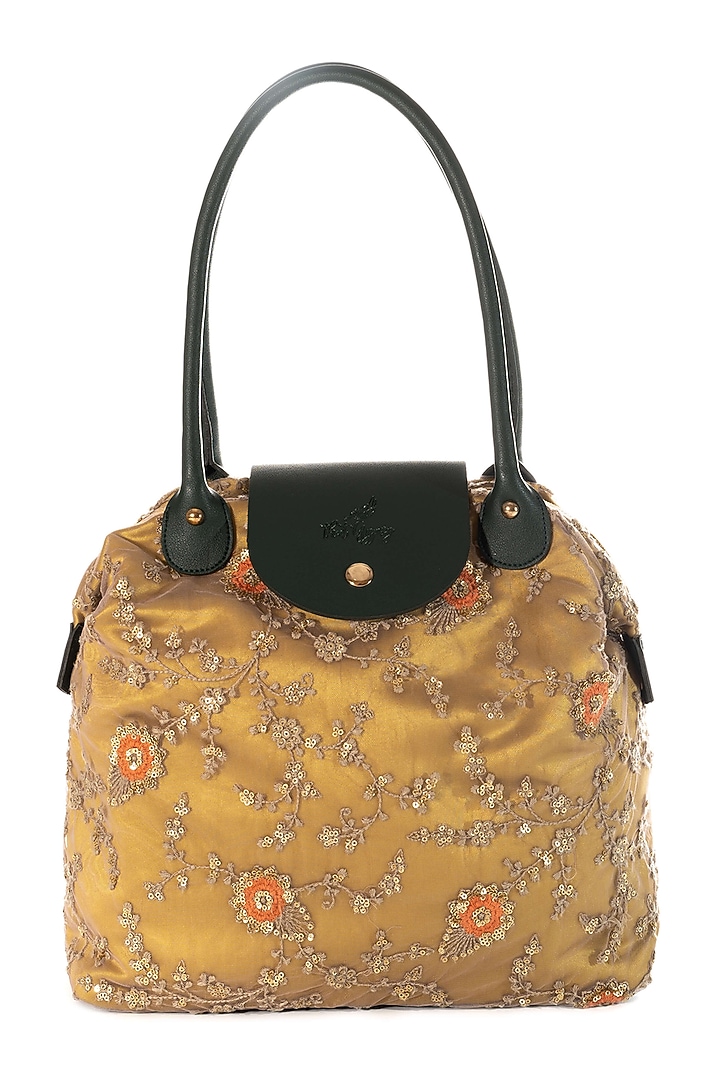 Yellow Embroidered Bag by That Gypsy at Pernia's Pop Up Shop
