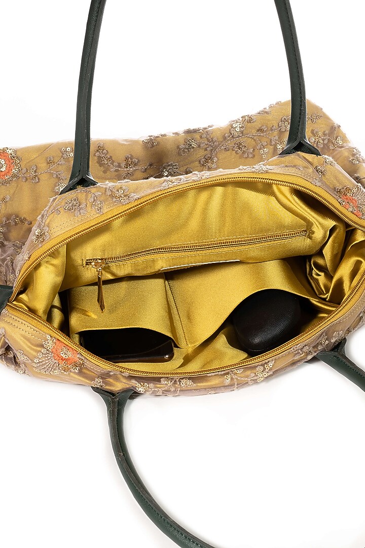 Yellow Embroidered Bag by That Gypsy at Pernia's Pop Up Shop