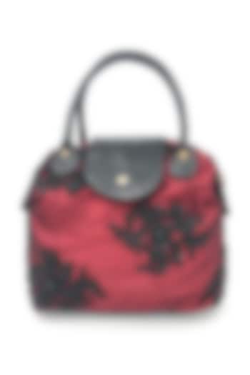 Red Embroidered Lace Bag by THAT GYPSY