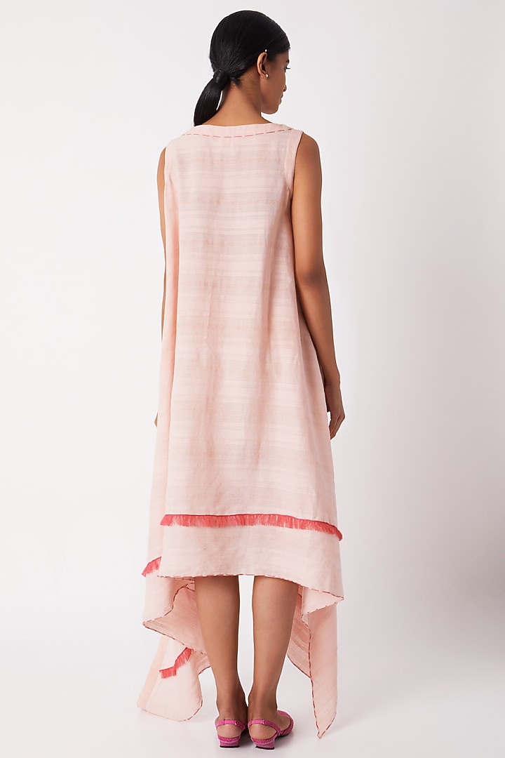 Blush Pink Asymmetric Summer Dress by Tahweave at Pernia's Pop Up Shop