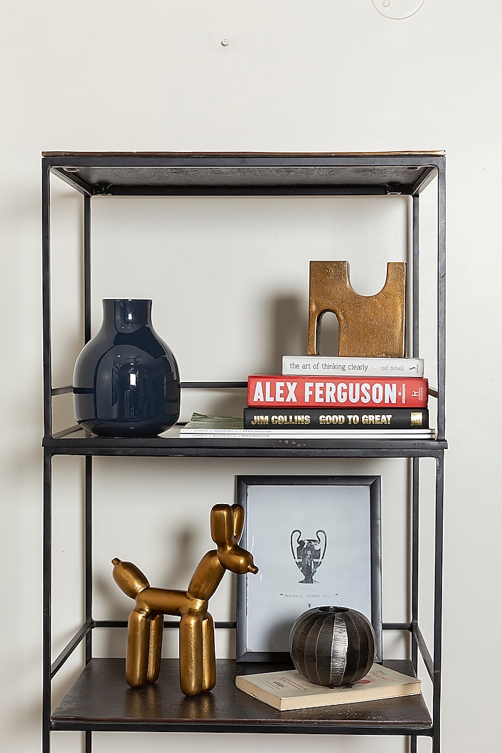 Antique Brass Aluminum Bookend by Taho Living
