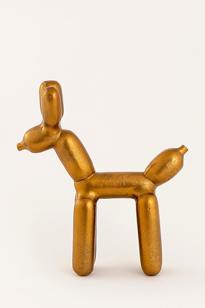 Antique Brass Finished Aluminum Balloon Animal by Taho Living