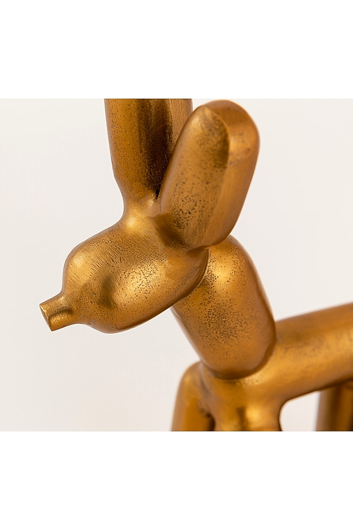 Antique Brass Finished Aluminum Balloon Animal by Taho Living at Pernia's Pop Up Shop