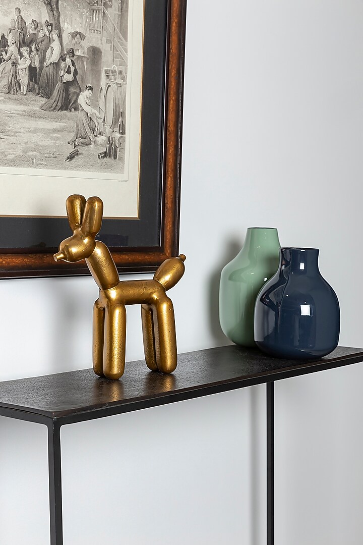 Antique Brass Finished Aluminum Balloon Animal by Taho Living at Pernia's Pop Up Shop