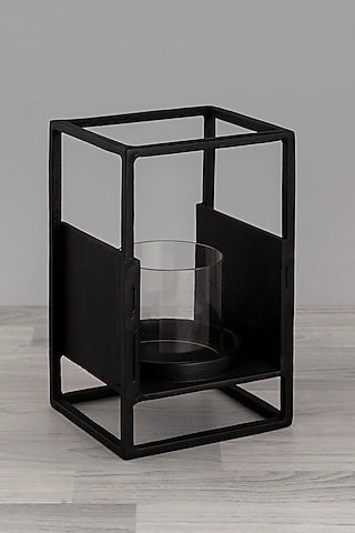 Graphite Black Aluminum Lantern by Taho Living
